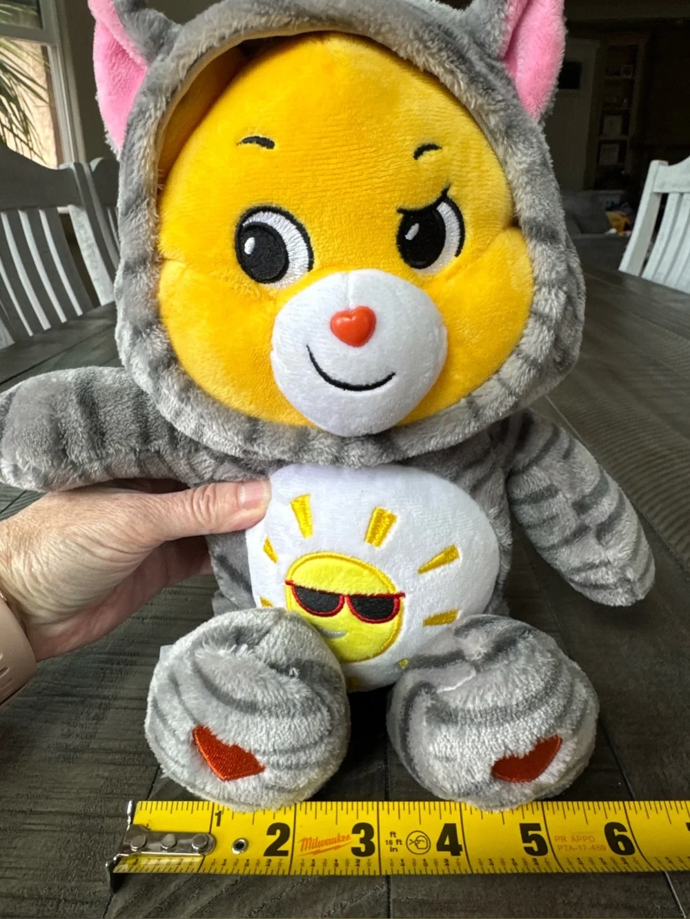 Care Bears - Funshine Bear Kitty Cat Hoodie ‘Unlock The Magic Snuggle’ Friends